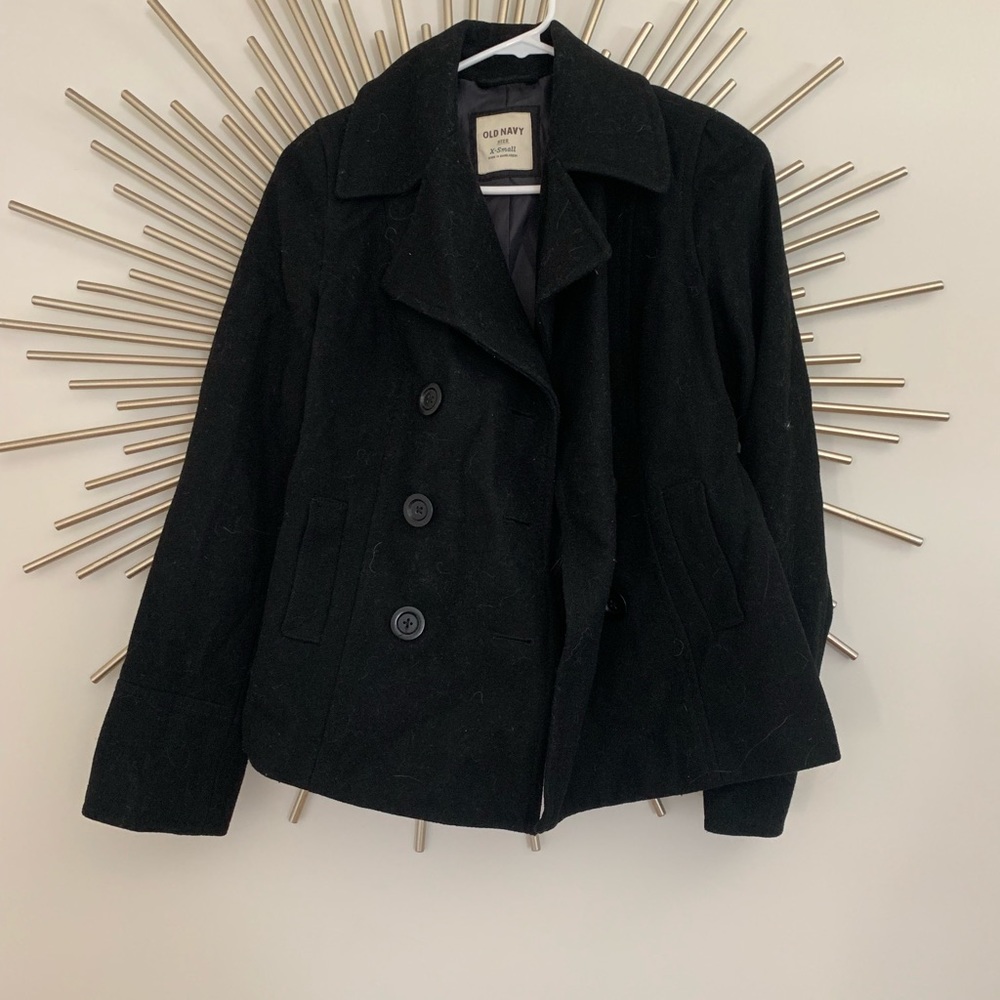 Black pea coat